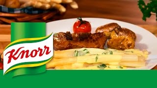 KNORR®  Recette dAsperges à la sauce hollandaise [upl. by Irelav]