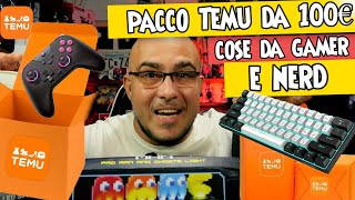 Unboxing pacchetti Temu ottenuti per meno di 11€ 9 pezzi Joypad BT tastiera meccanica per gamer [upl. by Roosnam]