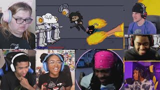 Whitty vs Boyfriend Fire Fight Part 3 Friday Night Funkin Animation REACTION MASHUP1688 [upl. by Nomihs]