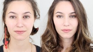 Simple amp Natural Everyday HairMakeup Tutorial [upl. by Malas531]