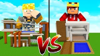 CASA MODERNA VS CASA MODERNA NO MINECRAFT [upl. by Noreik]