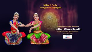 Nitika amp Pooja Arangetram Highlights 4K [upl. by Kruter768]