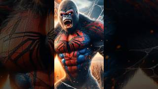 Ai creation of Spiderman king Kong hybrid Incredible fusion aicreations marvel spiderman fyp [upl. by Fionna]