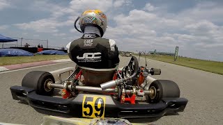 Pitt Race Karting Series LO206 Senior Final June 10 2023 Race 3 [upl. by Oeht]