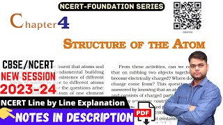 Structure of The Atom  Class 9 Science Chapter 4 Full Chapter [upl. by Neeuq]