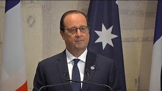 Hollande quotThank you Australiaquot [upl. by Aihsenyt]