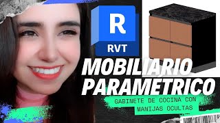 ¿CÓMO CREAR MOBILIARIO PARAMÉTRICO EN REVIT GABINETE DE COCINA revit arquitectura bim [upl. by Bram]