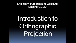 Orthographic Projection in Engineering Drawing  Orthographic Projection  Part1 [upl. by Adaynek]