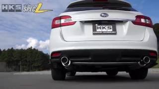 SUBARU LEVORG VMGVM4 HKS HiPower Muffler SpecL [upl. by Nomahs]