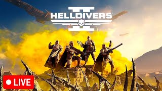 🔴LIVE  TRYING TO DEFEND AGAINST A NEW INVASION OF BUGS ON THE HARDEST DIFFICULTY IN HELLDIVERS 2 [upl. by Giuditta81]