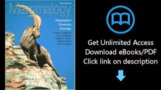 Download Mammalogy Adaptation Diversity Ecology PDF [upl. by Maurita450]