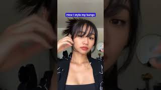 Easiest Way To Style Wispy Bangs [upl. by Shirley758]