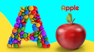 ABC Phonics Song  Toddlers learning video A for Apple ABC Song Nursery Rhymes Alphabet Song [upl. by Erikson]