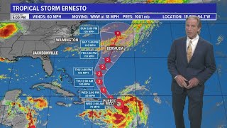 Talkin Tropics Tropical Storm Ernesto expected to become a hurricane tonight [upl. by Eiroj]