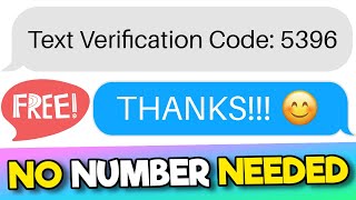 Free Phone Number for SMS Verification Texts  No Phone Number Required [upl. by Ynnaej]