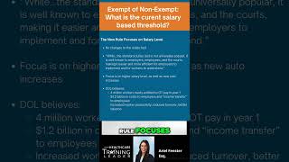 Overtime Pay Rules What is the current salary based threshold medicalpractices onlinetraining [upl. by Aniretac47]