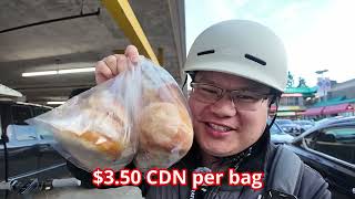 Cheap eats in Vancouver BC for 350 CDN at a bakery shop [upl. by Blynn]