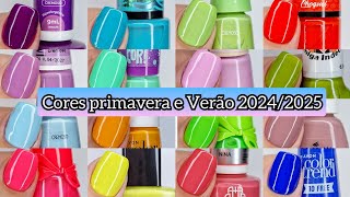 CORES DE ESMALTE PARA A PRIMAVERA VERÃO 20242025 [upl. by Hiasi]