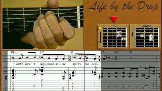 Life by the Drop  guitar lesson  Stevie Ray Vaughan [upl. by Asirb]