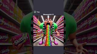 Felonious gru steals Skittles 🌈 ai memes chatgpt shorts [upl. by Aneehsyt]