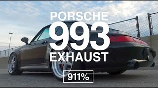 Porsche 993 Exhaust Fister Stage 2  Short 003 [upl. by Ahsiuqet]