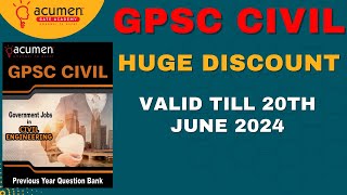 GPSC CIVIL PREVIOUS YEAR QUESTION BANK  HUGE DISCOUNT  VALID TILL 20TH JUNE 2024  CLASS 1 2 amp 3 [upl. by Bilak]