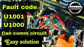 Nissan U1001U1000 Can comm circuit easy solution [upl. by Ailak]