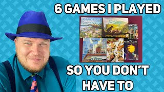 6 Games I Played So You Don’t Have To  with Tom Vasel [upl. by Akirehs]