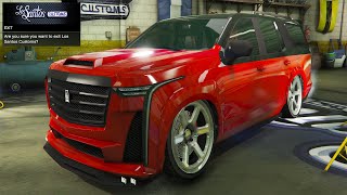 GTA 5 Online  DLC Vehicle Customization  Albany Cavalcade XL Cadillac Escalade V [upl. by Johen]