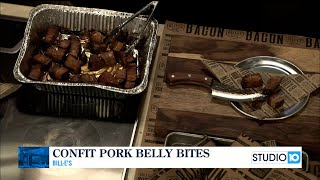 Confit Pork Belly Bites With Bill Es [upl. by Keppel]