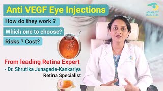 AntiVEGF Eye Injections  Why  For which patients  Cost  Risks   Dr Shrutika Kankariya [upl. by Jemena]