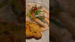 Creamy white souce pasta 🍝youtubeshorts food italian italianfood foodlover cravings [upl. by Yramanna]