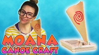 DIY Moana Boat  Arts and Crafts with Crafty Carol [upl. by Penn]