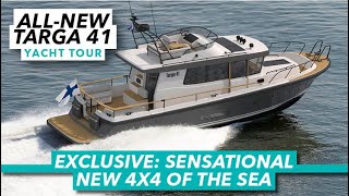 EXCLUSIVE Sensational new 4x4 of sea  Allnew Targa 41 tour  Motor Boat amp Yachting [upl. by Reger219]