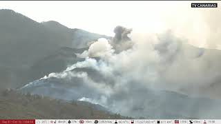 Day 31 Afternoon La Palma Volcano 2 hours of footage from October 19 2021 [upl. by Annoda]