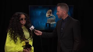 HER OneOnOne Interview  2019 GRAMMYs [upl. by Janik]