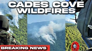 BREAKING GREAT SMOKY MOUNTAINS FIRE EXPANDING Cades Cove Area FLINT GAP WILDFIRE [upl. by Nuawaj772]