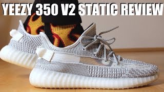 YEEZY 350 V2 STATIC REVIEW  ON FEET amp SIZING [upl. by Wales]