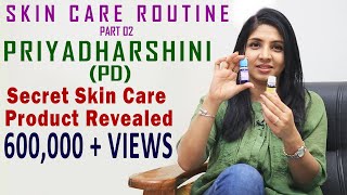 Priyadharshini PD Reveals the VIP Product in Her Skin Care Routine [upl. by Kaehpos]