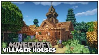 Minecraft Villager Houses  THE LIBRARIAN  Minecraft Tutorial [upl. by Ahsinrad536]