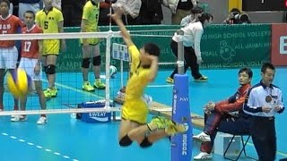 宮浦健人 鎮西 スパイク練習 春高2017 2回戦より Japan volleyball [upl. by Drahsar]