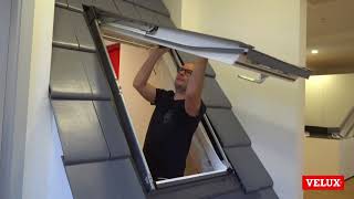 Activatingdeactivating the spring on a VELUX top hung roof window [upl. by Enaasiali293]