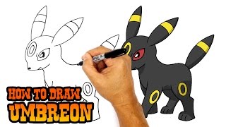 How to Draw Pokemon  Umbreon [upl. by Sidra]