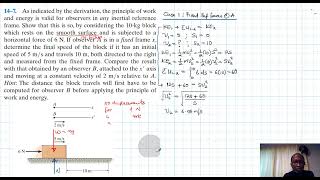 14–7 Kinetics of a Particle Work and Energy Chapter 14 Hibbeler Dynamics Benam Academy [upl. by Llerdnam]