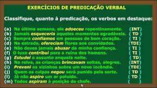 Predicação Verbal Parte 4  Verbos Transitivos Direto Indireto [upl. by Ellerol]