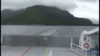 Lavik Oppedal ferry Norway 2015 [upl. by Suired]