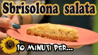 Sbrisolona salata Sbriciolata zucchine e ricotta Piatto facile da preparare [upl. by Herrod]