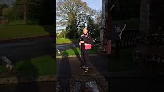 Bagpipes at Crichton Parkrun [upl. by Merwyn]