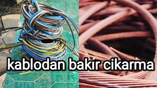 kablo yakma işlemi ekgelir scrap hurda bakır hurdatoplama copper [upl. by Niawtna]