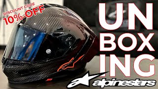 Unboxing  The New Alpinestars SR10 Supertech Limited Edition Helmet [upl. by Jewelle]